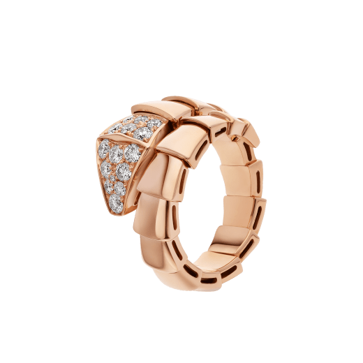 [Vellora-Opalyn]SERPENTI RING PINK GOLD DIAMOND
