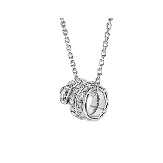 [Vellora-Opalyn]SERPENTI  NECKLACE DOUBLE RING DIAMOND