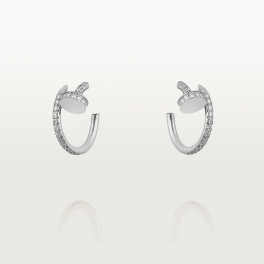 [Vellora-Opalyn]JUSTE EARRINGS 12.75MM SILVER DIAMOND