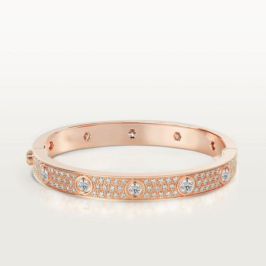 [Vellora-Opalyn]LOVE BRACELET 6.1MM DIAMOND-PAVED 10 BIG DIAMONDS