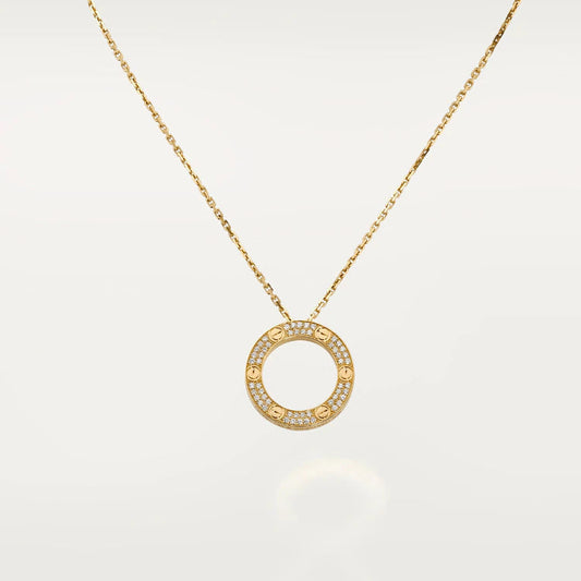 [Vellora-Opalyn]LOVE NECKLACE ADJUSTABLE ROSE GOLD
