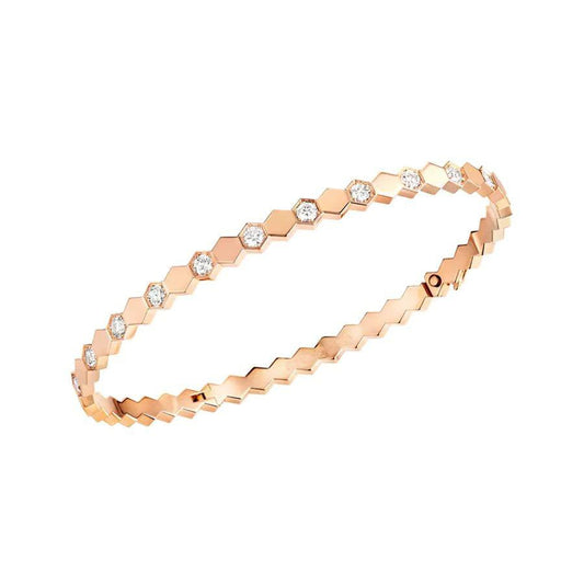 [Vellora-Opalyn]BEE LOVE PINK GOLD DIAMOND BRACELET