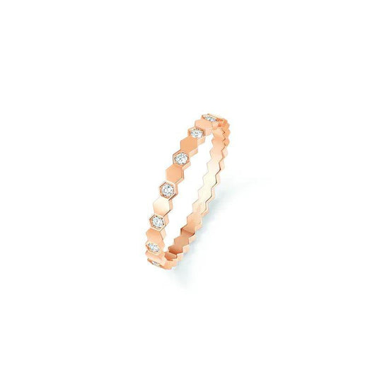 [Vellora-Opalyn]BEE LOVE RING PINK GOLD DIAMOND
