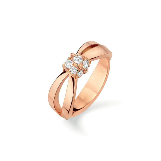 [Vellora-Opalyn]LIENS RING PINK GOLD DIAMOND