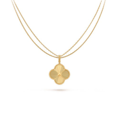 [Vellora-Opalyn]CLOVER 25MM PEDANT NECKLACE GOLD