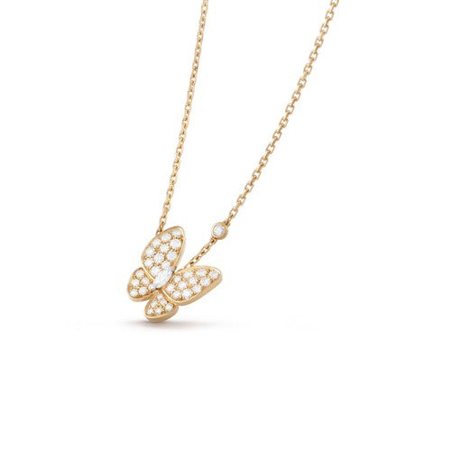 [Vellora-Opalyn]BUTTERFLY DIAMOND NECKLACE