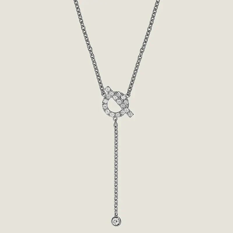[Vellora-Opalyn]FINESSE SILVER DIAMOND NECKLACE