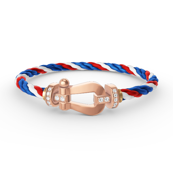 [Vellora-Opalyn]FORCE LARGE HORSESHOE HALF DIAMOND BRACELET ROSE GOLD