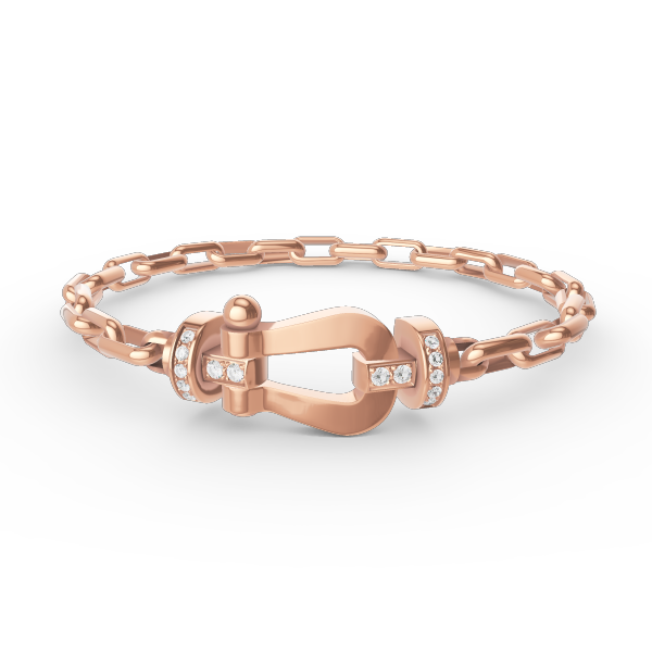 [Vellora-Opalyn]FORCE LARGE HORSESHOE CLASP  METAL BRACELET