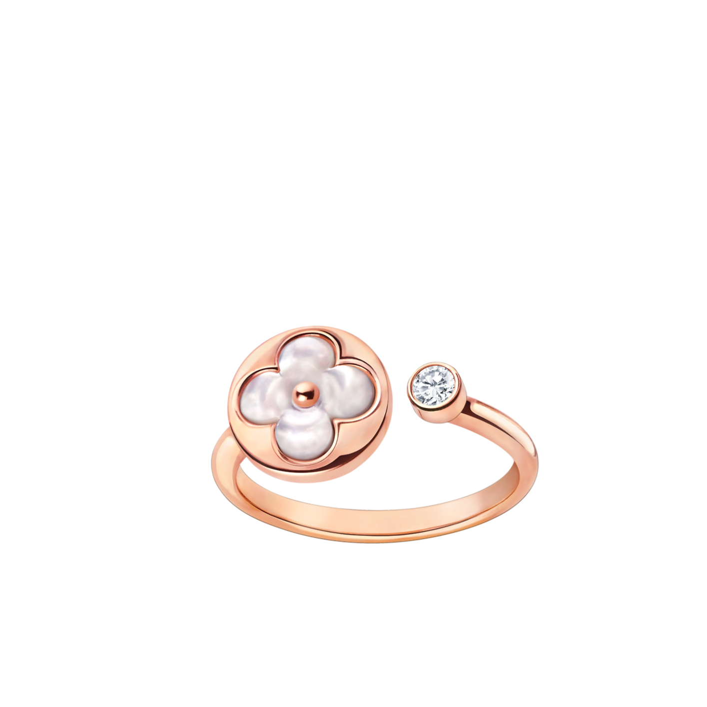 [Vellora-Opalyn]SUN 1 DIAMOND PINK MOP RING
