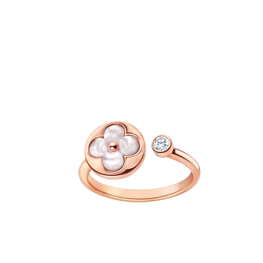 [Vellora-Opalyn]SUN 1 DIAMOND PINK MOP RING