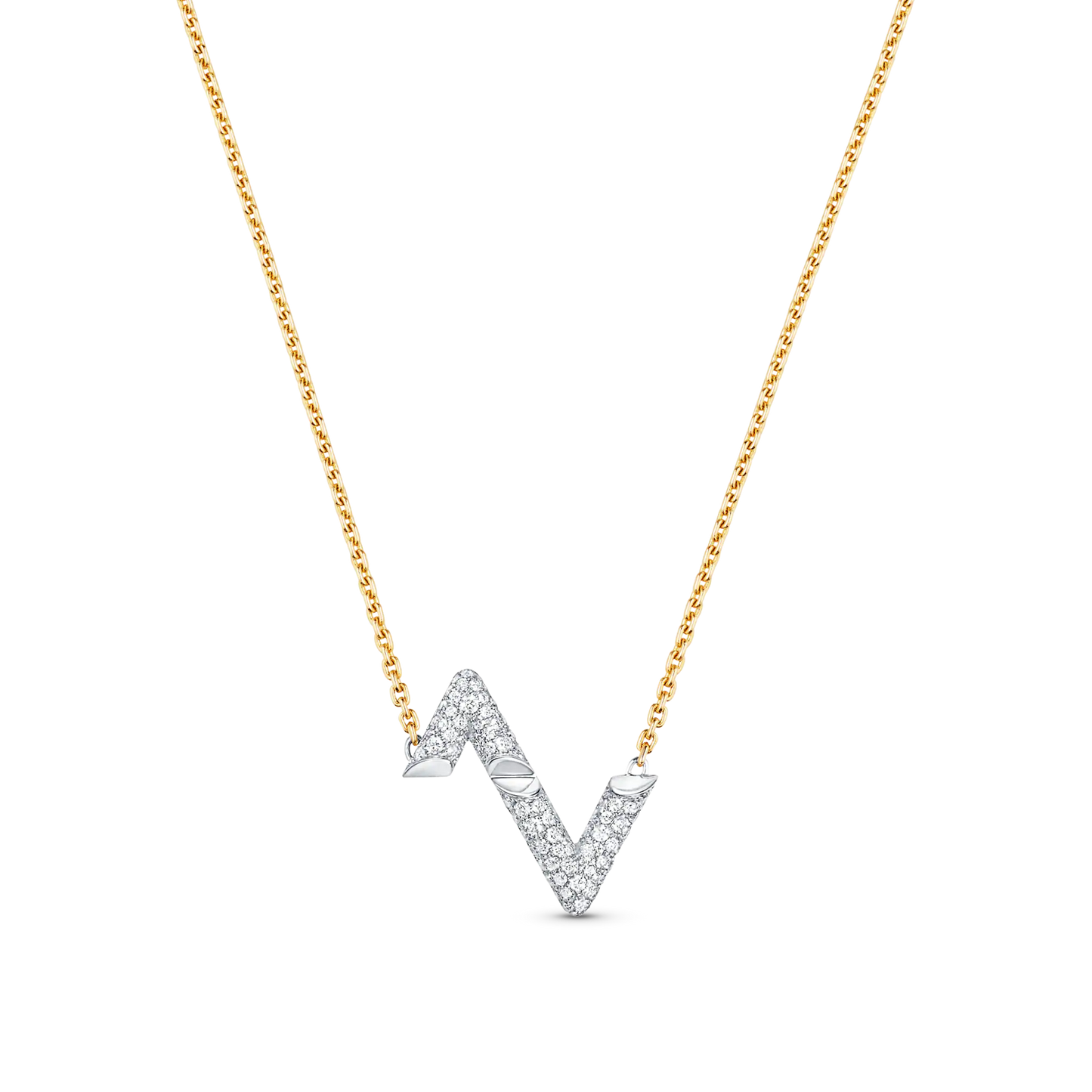 [Vellora-Opalyn]VOLT SILVER DIAMOND PEDANT NECKLACE