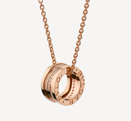 [Vellora-Opalyn]ZERO 1 PINK GOLD DIAMOND NECKLACE