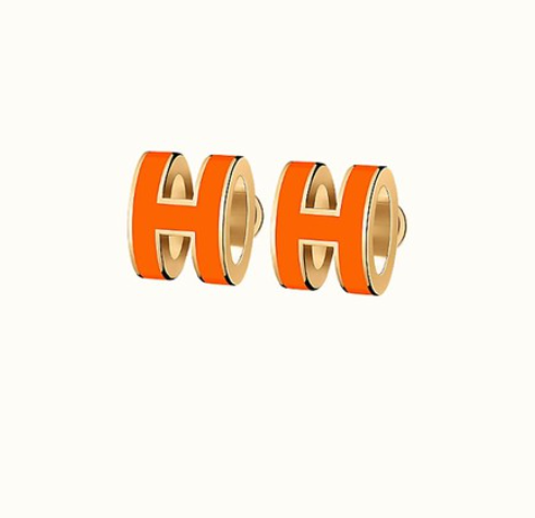 [Vellora-Opalyn]MINI POP H EARRINGS ORANGE