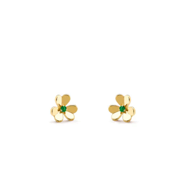 [Vellora-Opalyn]FRIVOLE  FLOWER MALACHITE EARRINGS