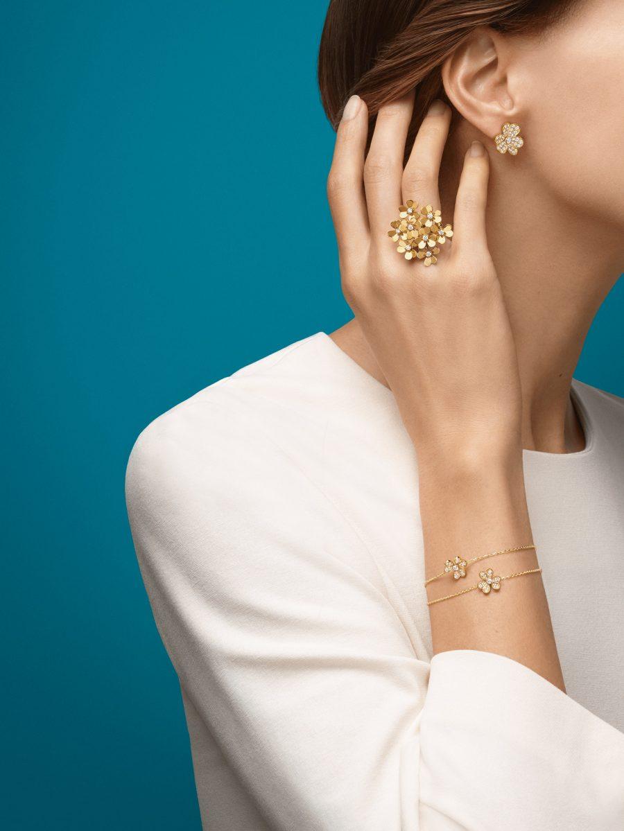 [Vellora-Opalyn]FRIVOLE GOLD FLOWER DIAMOND EARRINGS