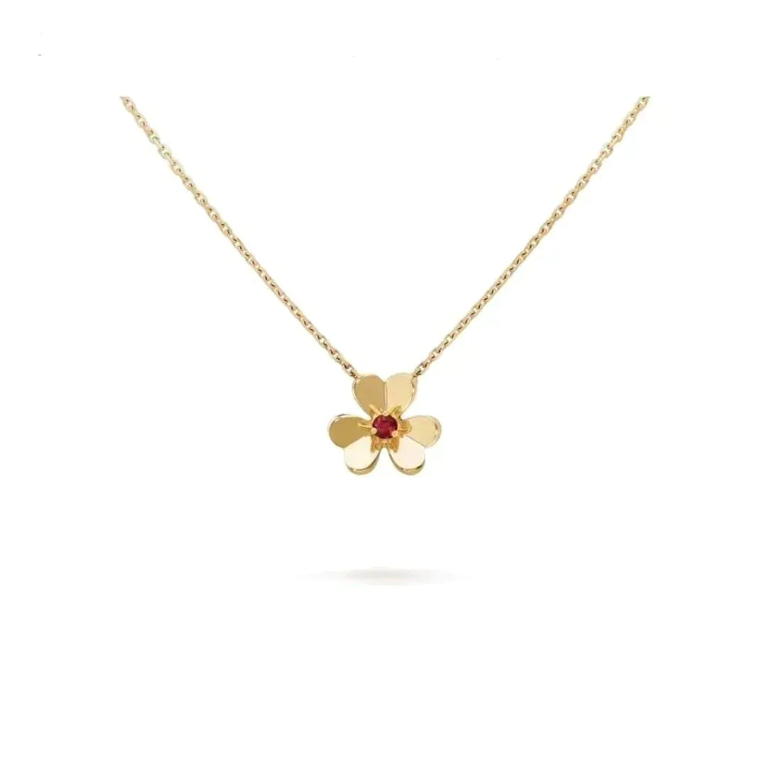 [Vellora-Opalyn]FRIVOLE GOLD FLOWER NECKLACE