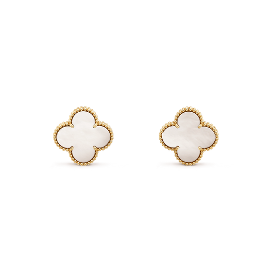 [Vellora-Opalyn]CLOVER MINI GOLD EARRINGS