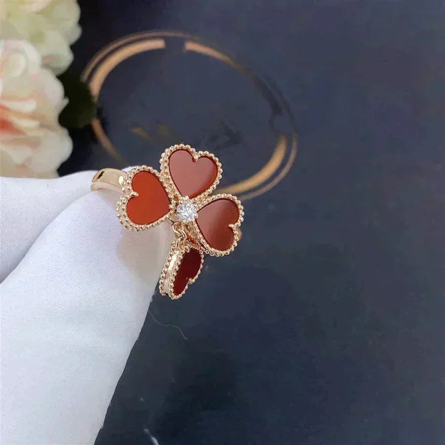 [Vellora-Opalyn]SWEET CLOVER CARNELIAN RING