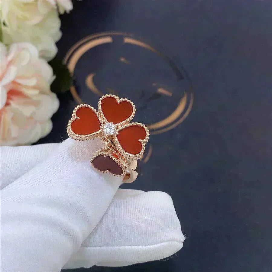[Vellora-Opalyn]SWEET CLOVER CARNELIAN RING