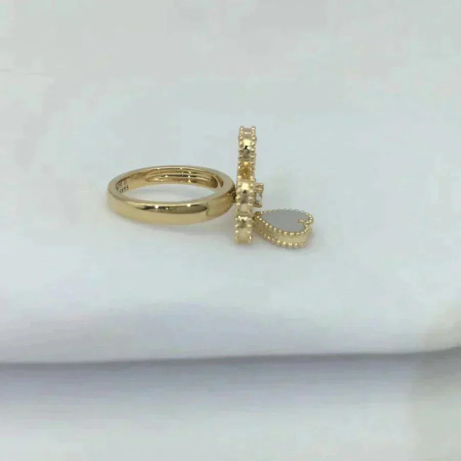 [Vellora-Opalyn]SWEET CLOVER WHITE MOP RING