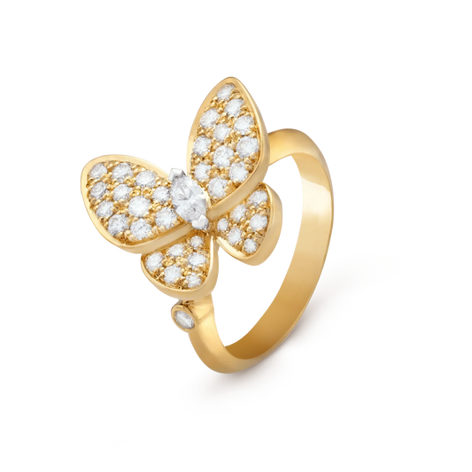 [Vellora-Opalyn]BUTTERFLY DIAMOND RING