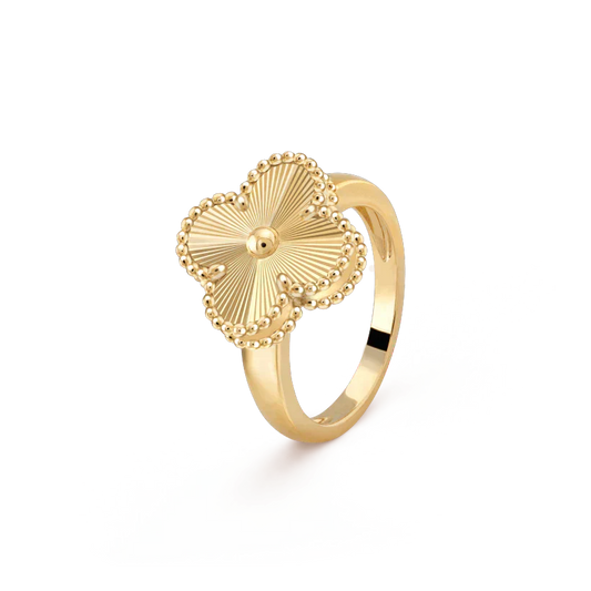 [Vellora-Opalyn]CLOVER GOLD RING
