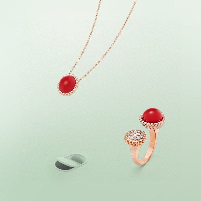 [Vellora-Opalyn]PERLEE COULEURS DIAMOND ROSE GOLD BETWEEN THE FINGER RING