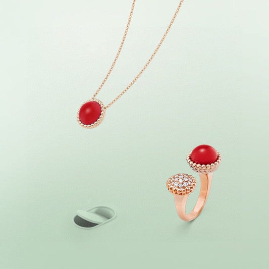 [Vellora-Opalyn]PERLEE COULEURS DIAMOND ROSE GOLD BETWEEN THE FINGER RING