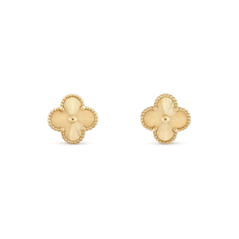 [Vellora-Opalyn]CLOVER MEDIUM 1 MOTIFS LASER EARRINGS