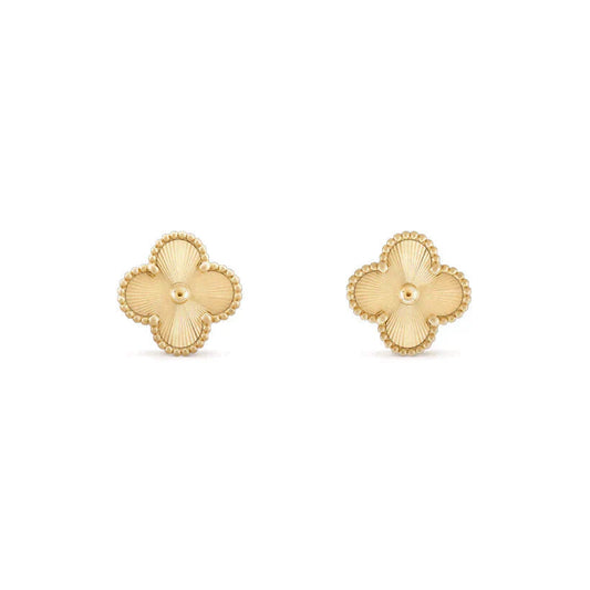 [Vellora-Opalyn]CLOVER MEDIUM 1 MOTIFS LASER EARRINGS