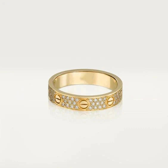 [Vellora-Opalyn]LOVE RING 3.6MM DIAMOND PAVED