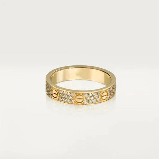 [Vellora-Opalyn]LOVE RING 3.6MM DIAMOND PAVED