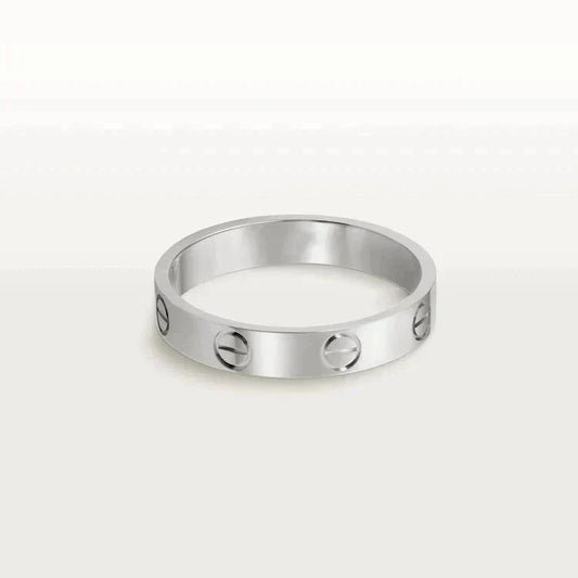 [Vellora-Opalyn]LOVE RING 4MM 1 DIAMOND SILVER